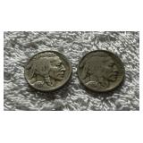 HKC307 ~ A pair of Buffalo Nickels (1934 & 1934 Denver Mint)