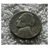 HKC310 ~ A Wartime (Silver Alloy ~ 1944) Nickel minted in Philadelphia