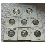 HKC315 ~ Roosevelt Dimes Silver Proof Lot minted in San Francisco (1978 ~ 1985)