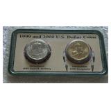 HKC316 ~ 2000 P $1 Sacagawea One Dollar 1999 P Susan B Anthony Set 