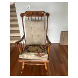 KKF019- Vintage Nicohls & Stone Wooden Rocking Chair