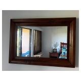 KKF029- Large Wooden Framed Mirror 