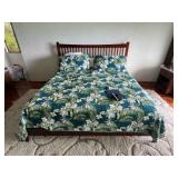 KKF084- King Wooden Bed Framw With King Sleep Number 360 Smart Bed 