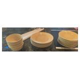 KKF149 Tuscan Country Side Cream Plates And Bowls