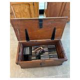 KKF151- Wooden Chest With Cds
