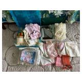KKF161- Assorted Vintage Baby Clothes And Table Linen