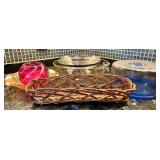 KKF233- Various Glass Decor & Glass Bowls