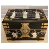 MMF001 Large Chinese Black Lacquered Jewelry Box New