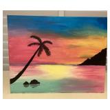 MMF016 Original Painting Of A Hawaiian Sunset