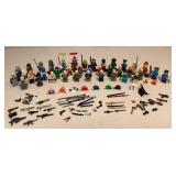 MMF070 Over 37 Lego & Other Brand Mini Figures & Accessories 