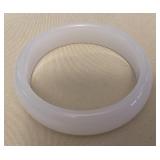 MMF091 White Jade Bangle Bracelet New