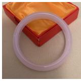 MMF103 Pink Jade Bangle Bracelet New