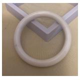 MMF111 White Jade Bangle Bracelet New 