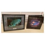 MMF132 Star Trek 3-D Album & Framed ChromArt Print