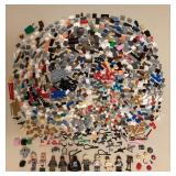 MMF137 Over 1 Pound Of Lego’s Including 9 Mini Figures