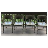 MMM006 Four Metal Folding Chairs