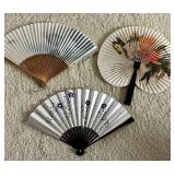 MMM062- Various Vintage Japanese Fans