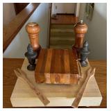 MMM069- Salt And Pepper Shakers, Cutting Boards, And Fruit Spears