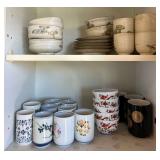 MMM079- Assorted Sake Cups, Saucers & Bowls