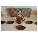 MMM098-Japanese Nambu Ironware Teapot Set