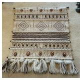 MMM119- Yarn Designed With Shells Wall Hanging Art