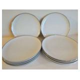 MMM154-Vintage Fukugawa Arita Hand Painted Porcelain Plates