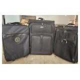 MMM188 Three Black Suitcases