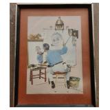 MMM205 Framed Norman Rockwell Print