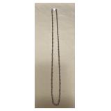 MMM257 28”l Sterling Silver Necklace 