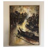 TTT007 Original Framed Scenic Painting on Canvas