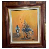 TTT023 Framed Original Painting on Canvas