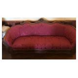 TTT036 Vintage Wooden Hand-carved Couch