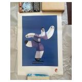 TTT483- Limited Edition Poster Of Picasso Sculpture Titled El Futbolista