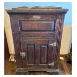 TTT054 Antique? Keyser Mfg. Co. Wooden Ice Chest