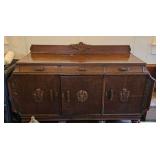 TTT085-Absolutely Beautiful Oak Banquet Server/Sidetable/Dresser