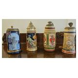 TTT128-Cool Collection Of Vintage Lidded Steins