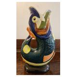 TTT142-Vintage Collectible Mid-Century Hand Painted Porcelain Gluggle/Gurgle Jug