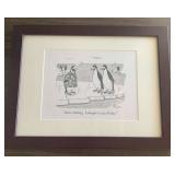 TTT149 Framed Leo Cullum Cartoon Print from the New Yorker 1998 It