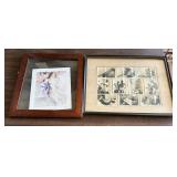 TTT178- Framed Art - Man Getting Tested And Couple Dancing 