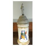 TTT208-Vintage Collectible Lithophane Beer Stein Of 1st BAT.GP. 30TH INFANTRY 1958