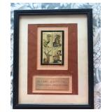 TTT214 - Framed Collection of 1988 Carousel Animal Stamps