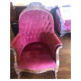 TTT225 - Vintage Velvet Rocking Chair 
