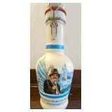 TTT230-Vintage Koniglich Bayerischer Bierkrug Glass Bottle/Jug With Lid