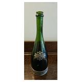 TTT244-Ornate Glass Vase, Repurposed Wine Bottle