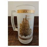 TTT248-Vintage Excaliber Hotel And Casino Frosted Beer Mug 