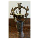 TTT253-Antique 9 1/2" High Locomotive Smoke Stack Used To Acquire The Patent