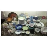 TTT263 Various Glassware And Dining Plates 