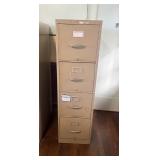 TTT277- (4) Drawer Metal Filing Cabinets 