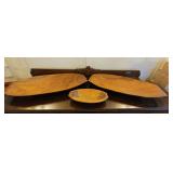 TTT300-Set Of Ovalish Serving Trays