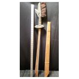 TTT302 - Kampilan Style Cut-Point Straight Wedge Blade Sword